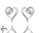 KPL802 serca  KOMPLET celebrytka + pudełko z grawerem