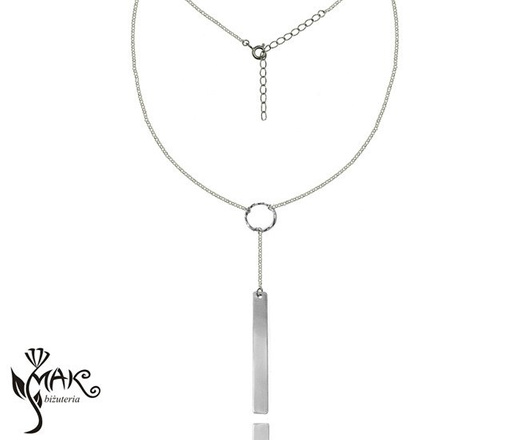 NK707 NASZYJNIK PAŁECZKA 100% SREBRO 925 GRAWER