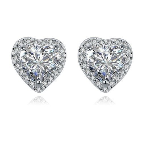 Kol  599/138  kolczyki  kryształy białe złoto