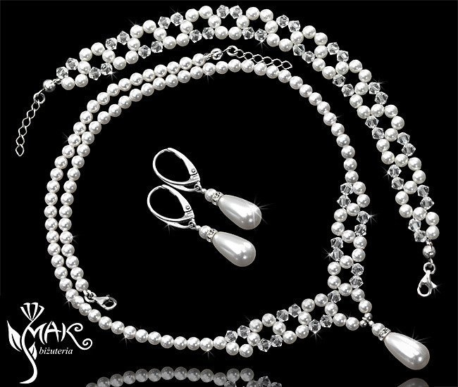 161 komplet biżuteria ślubna