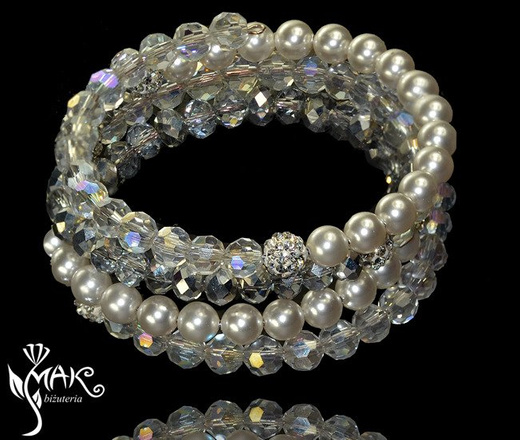 KPL663 ślubny komplet Swarovski srebro 925