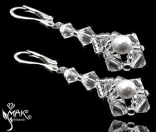 NK313 NASZYJNIK Z KRYSZTAŁÓW SWAROVSKI ELEMENTS biżuteria ślubna