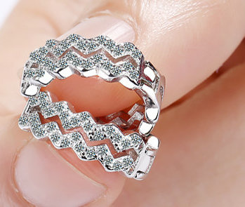 Kol 599/1063 KOLCZYKI z cyrkoniami crystal