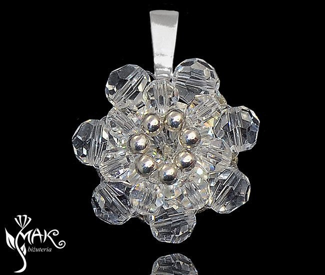 W531  biżuteria ślubna Wisiorek Swarovski Elements