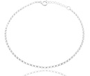 Bransoletka na nogę srebrna rolo R002 1779/7