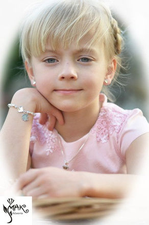 927/4 komplet Swarovski Elements srebro 925 urodziny komunia