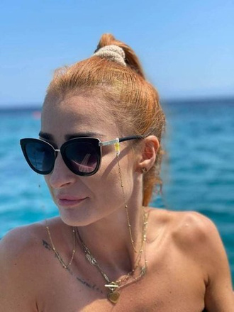 1289 łańcuszki do okularów pozłacane różne wzory stal szlachetna