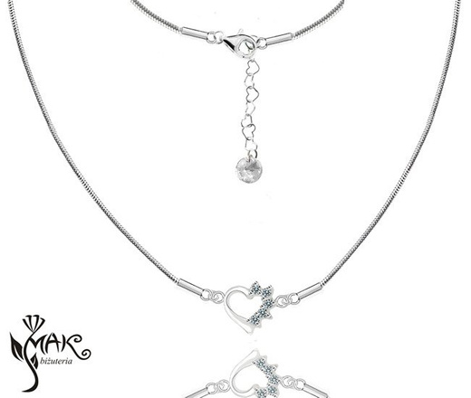 KPL801 serca KOMPLET celebrytka + pudełko z grawerem