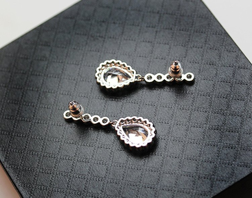 Kol 599/544 KOLCZYKI ślubne, cyrkonie długie Piękne