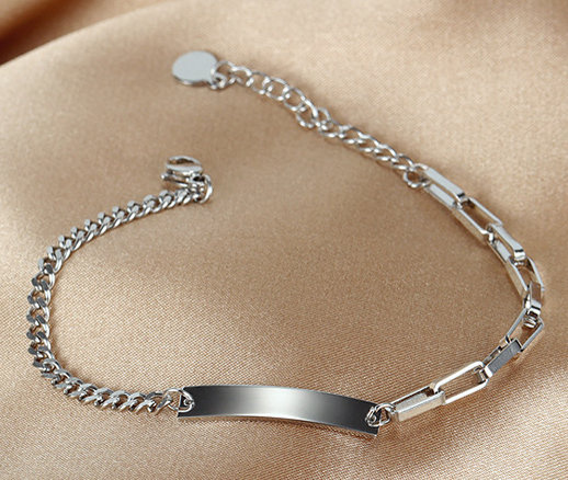 599/1039 bransoletka stalowa personalizowana uniwersalny wzór