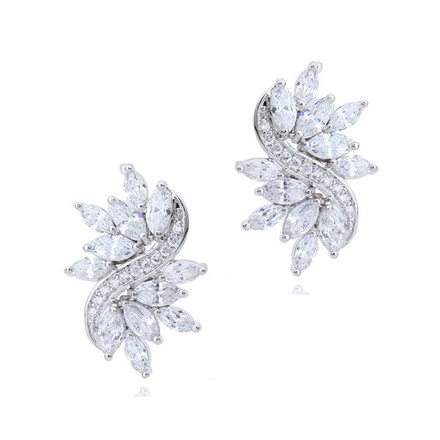 Kpl860 komplet ślubny, biżuteria ślubna z cyrkoniami k599/564 b655/31