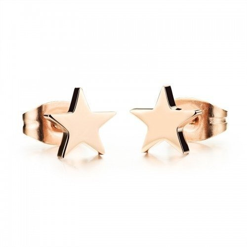 KOL 599/740 KOLCZYKI ze stali gwiazdki