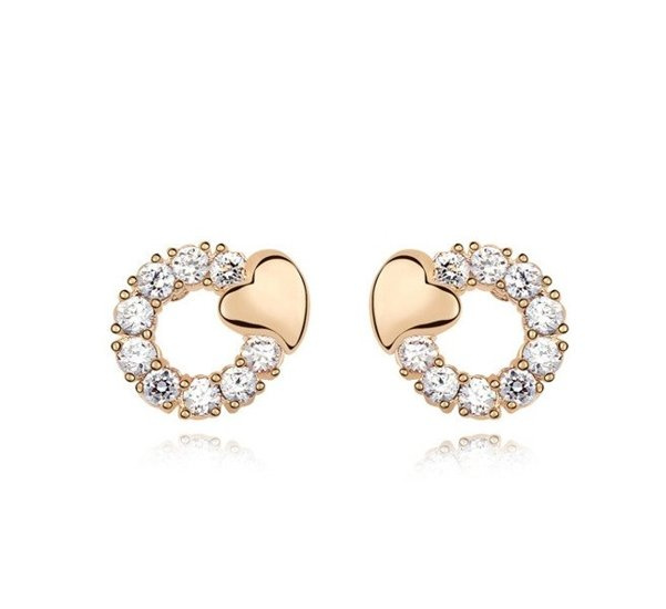 Kol  599/130  kolczyki kryształy złocone