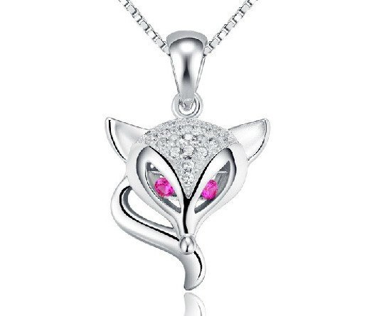 1064/6 wisiorek srebrny lisek