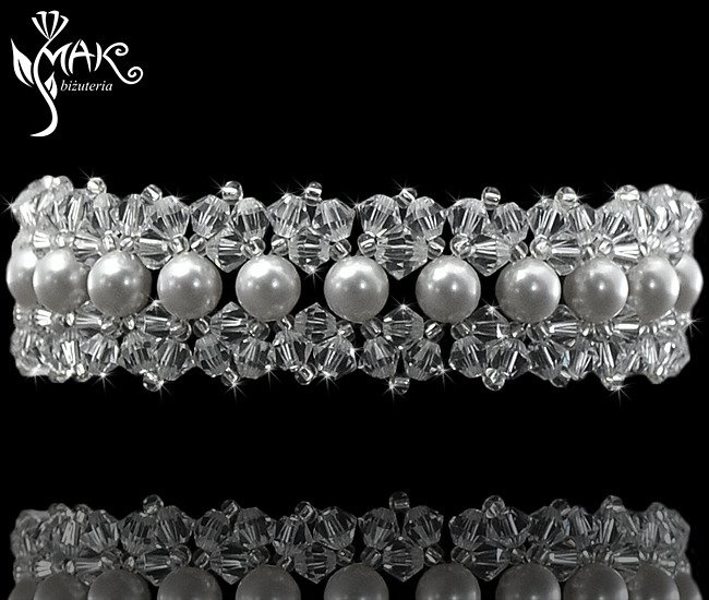 257 bransoletka z kryształków