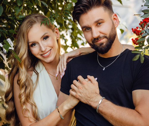 1863/4 naszyjnik dla par z grawerunkiem nieśmiertelnik