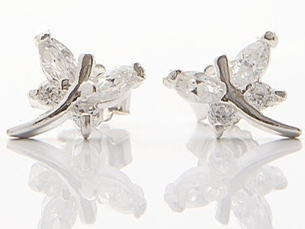 KOL480/5 KOLCZYKI SREBRNE Z CYRKONIĄ