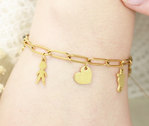 Bransoletka grawerowana z imionami dzieci dla mamy 1764/6