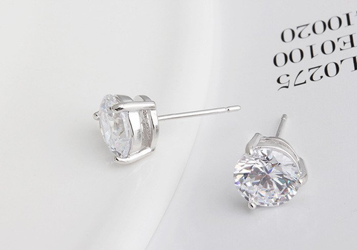 Kol 599/785 kolczyk wkrętki i cyrkonie, wkrętki