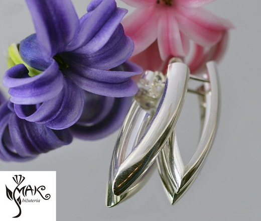 Kol 480/69 Kolczyki srebrne sztyft MINIMALIZM