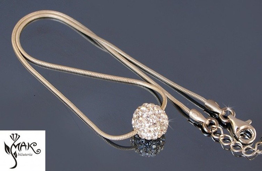 BRANSOLETKA NA NOGĘ ESL crystal Swarovski Elements .