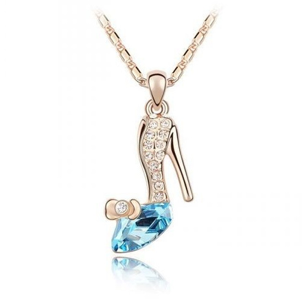 NK599/195 NASZYJNIK różowe złoto crystal SWAROVSKI® ELEMENTS