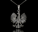 480/177 wisiorek srebrny w kształcie orła, orzeł, godło