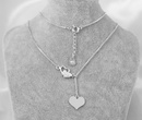 1613 naszyjnik srebrny 925 naszyjnik serce i zawieszka pod grawer