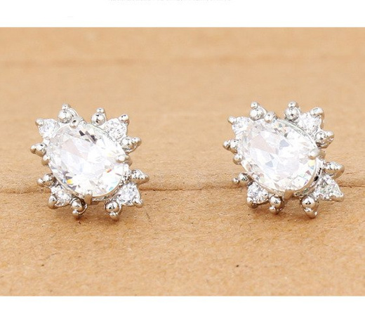 Kol 599/373 KOLCZYKI cyrkonie crystal sztyft