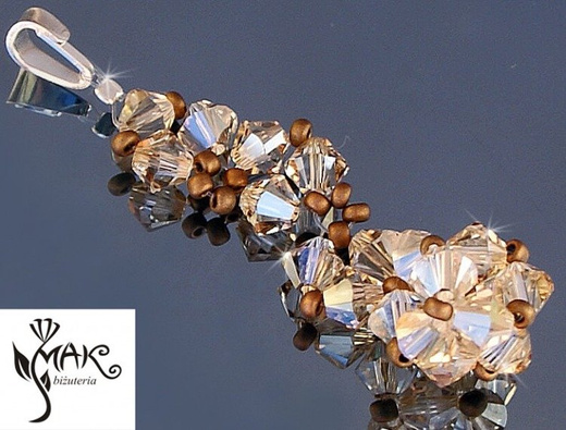 W162 WISIOREK GOLDEN SHADOW SWAROVSKI ELEMENTS