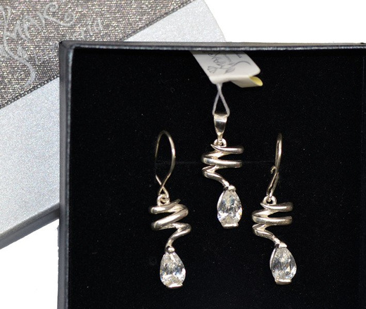 KOL 480/2 KOLCZYKI SREBRNE Z CYRKONIĄ