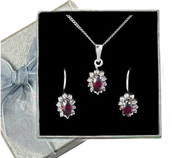 480/225 komplet srebrny z cyrkoniami