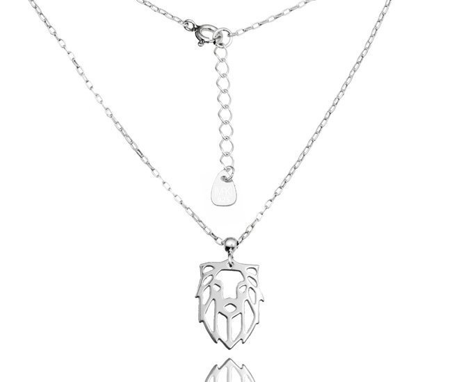 1157 naszyjnik z srebrny 925 ażurowy lew