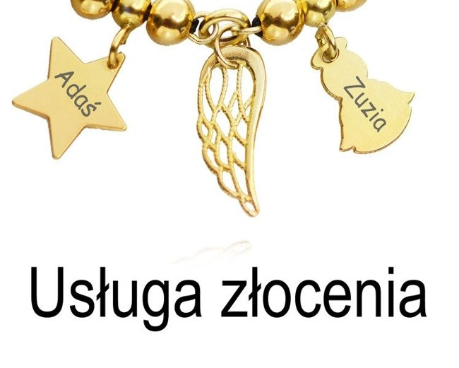 Usługa złocenia srebrnej bizuterii