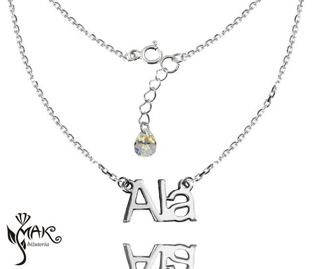 904 NASZYJNIK z imieniem 100% SREBRO