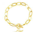 1326/9 bransoletka złota stal gruby łańcuszek 