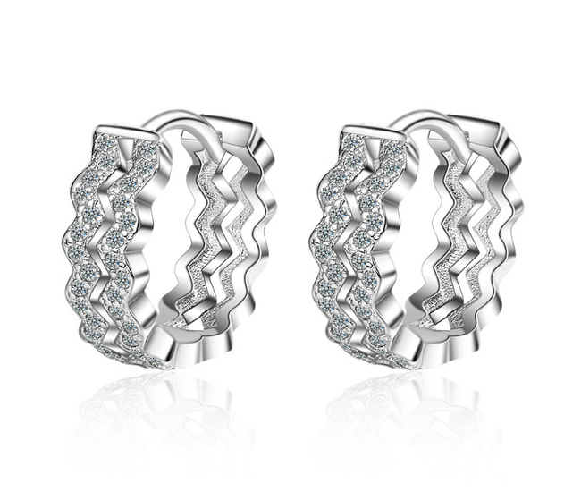 Kol 599/1063 KOLCZYKI z cyrkoniami crystal