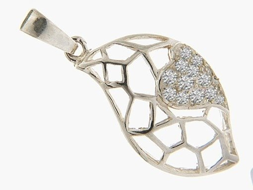 W235 WISIOREK SREBRO ażurowe serca.