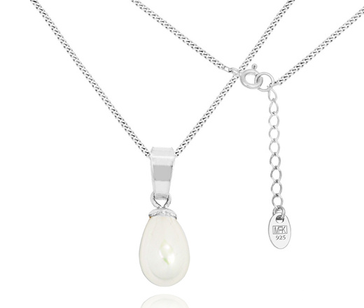 1500 ślubna bransoletka srebrna 925 z perełkami