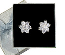 480/170 kolczyki srebrne w kształcie kwiatuszków