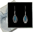 480/215 komplet srebrny z turkusem kolczyki wisiorek