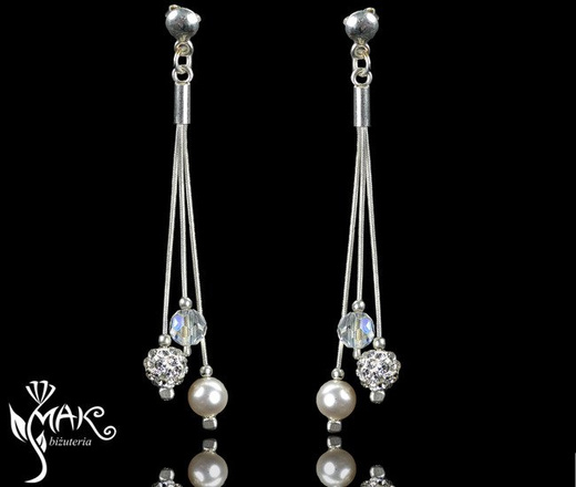 KPL663 ślubny komplet Swarovski srebro 925