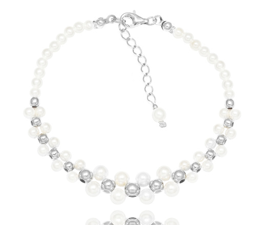 1393 komplet srebrny 925 z perełkami na ślub