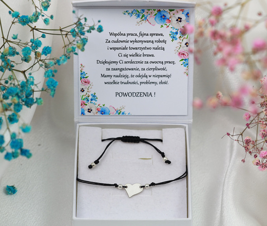 Bransoletka srebro 925 serce 1642/1