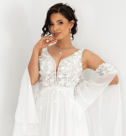 1749/3 naszyjnik ślubny srebrno 925 z kryształem