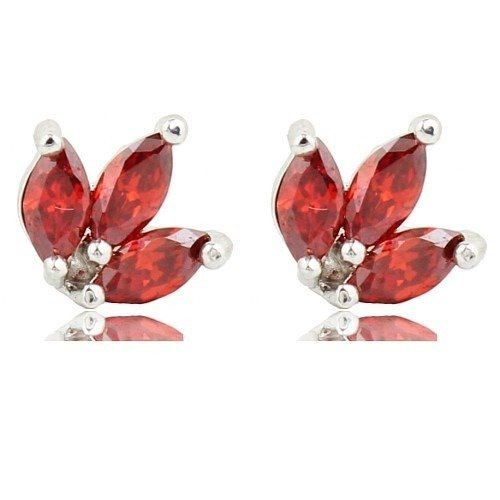 Kol  599/124  kolczyki  kryształy białe złoto