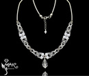 NK513, biżuteria ślubna, NASZYJNIK SWAROVSKI ELEMENTS,