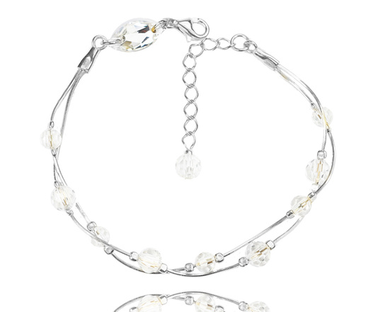 1363 komplet srebrny 925 z kryształkami