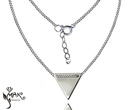 NK706 NASZYJNIK TRÓJKĄT 100% SREBRO 925