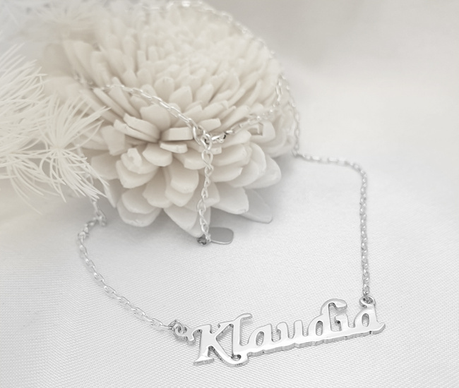 Naszyjnik z imieniem 100% SREBRO 1786